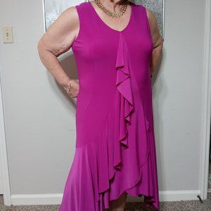 Original designer Fuchsia colored dress